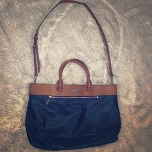 Blue and Brown Michael Kors Tote bag